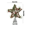 thumbnail image 3 of DAMAI Christmas Natural Star with Pinecones Treetop, Wooden Hollow Christmas Tree Topper Star Decor, Sturdy Frame Xmas Tree Star Ornament for Holiday Party Family Events Easy to Use, 3 of 6