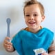 thumbnail image 3 of Cucharas soperas Cuchara de grado alimenticio para bebés para que los niños aprendan a entrenar al bebé para la alimentación complementaria Cuchara para comidas Cuchara giratoria de grado alimenticio, 3 of 4
