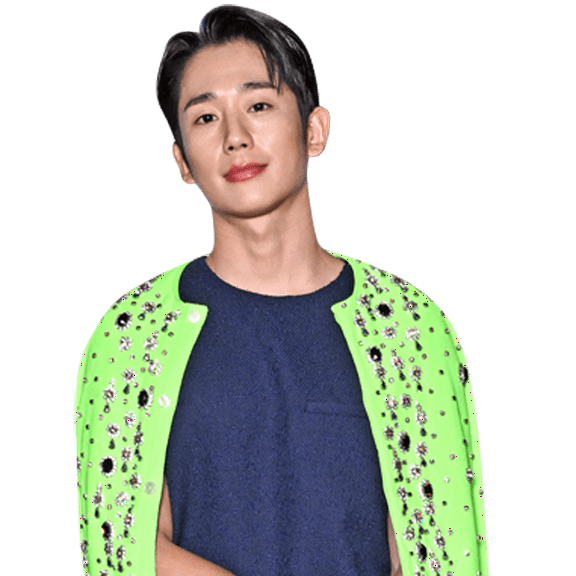 Jung Hae-In (Green Jacket) Half Body Buddy Cutout