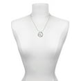 thumbnail image 3 of Delight Jewelry Heart with ''Baseball'' and AB Crystal Miracles Ring Charm Necklace, 18", 3 of 4