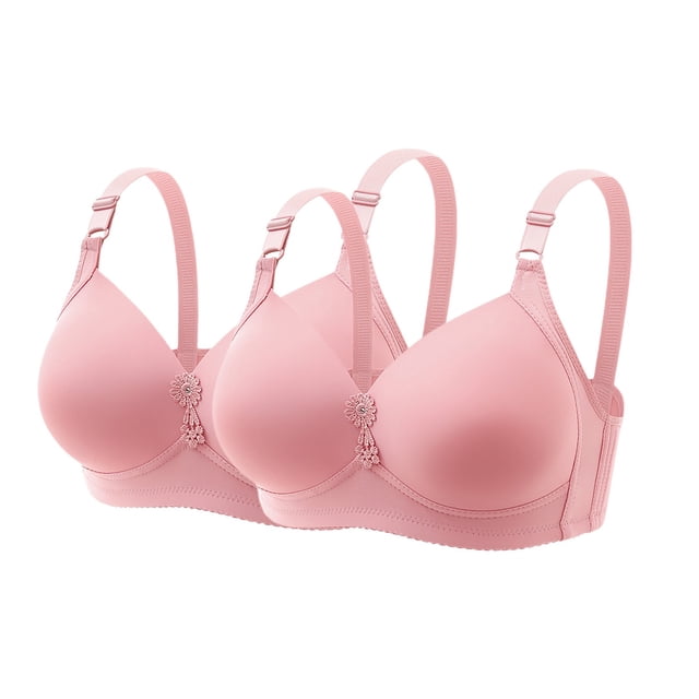High Support Bras For Women Adjustable Strap Full Coverage Up Bras Comfortable No Underwire Wireless Bras