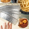 thumbnail image 4 of Reusable Aluminum Foil Air Fryer Liners, Non-Stick Round Aluminum Foil Air Fryer Liners, for Air Fryers Baking Cooking (50pcs, 7in), 4 of 7