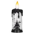 thumbnail image 2 of Velas LED parpadeantes sin llama para Halloween, velas de globo de nieve de Halloween, velas de globo de nieve de Halloween, vela LED espeluznante, lámpara de globo de nieve, máxima confiabilidad, 2 of 8