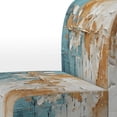thumbnail image 4 of Designart "Ethereal Textures I" Teal Abstract Collages Upholstered Accent Chair - Modern Arm Chair For Bedroom, 4 of 5