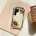 thumbnail image 7 of FKBRCL4U Compatible with Samsung Galaxy S23 Ultra Case, Sunflower Diamonds Leather Luxury Golden Decoration for Girl Women Soft TPU Shockproof Protective Hard PC Back, 7 of 7