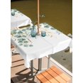 thumbnail image 2 of Outdoor Tablecloth with Umbrella Hole for Patio/Picnic/Party/Camping, Sage Green Eucalyptus Leaves Waterproof Table Cloth Square Cover Washable, Spring Summer Country Plants (54"x 54"), 2 of 8
