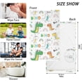 thumbnail image 3 of Dreamtimes Cute Dinosaurs Playing Patterned Hand Towels 2 PCS, Cotton Bath Towel for Drying Face Hands Body Decorative Water Absorbent Lightweight Towels for Bathroom Ktichen Travel Gym,16"x28", 3 of 7