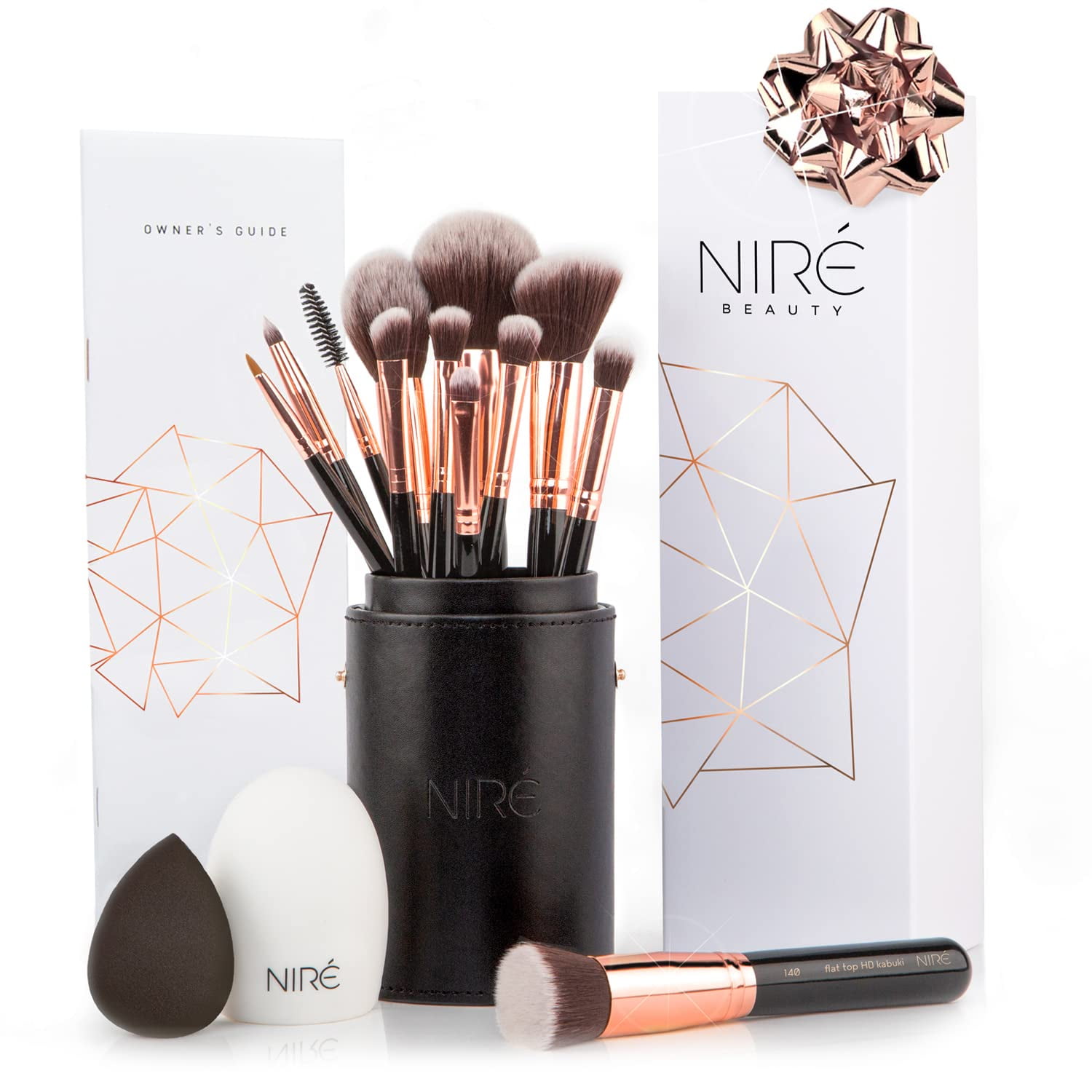 Niré Beauty 15piece Award Winning Professional Makeup Brush Set Vegan deals Makeup