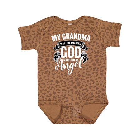 

Inktastic My Grandma Was So Amazing God Made Her an Angel Gift Baby Boy or Baby Girl Bodysuit