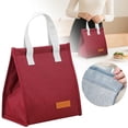 thumbnail image 2 of Lunch Box for Women Men, Insulated Lunch Bags fo Adults, Compact Cute Small Soft Cooler Bag, Small Meal Bag Thickened Lunch Bag Reusable Lunch Storage Bag for Outdoor Use, 1Pc(Wine,8.6x5.3x9.4"), 2 of 9