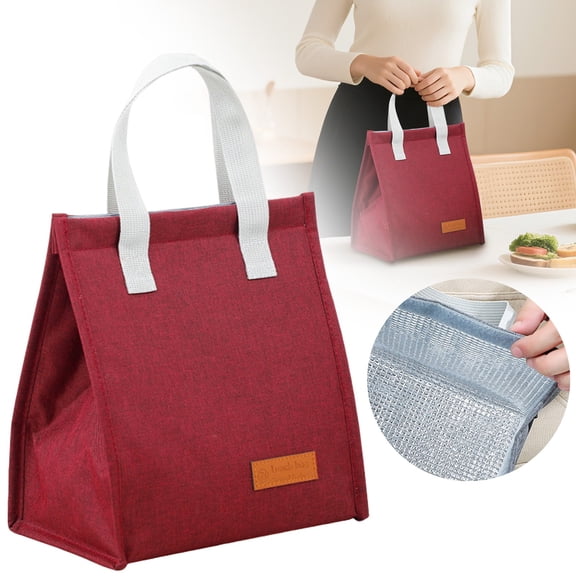 1Pc Lunch Bag Lunch Bag For Office,Plastic Red