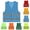 Army Green, variant on Kids Safety Vest High Visibility Reflective Waistcoat for Boys Girls Sleeveless V Neck Workout Casual Outdoor Vest for 8-15 Years