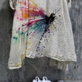 thumbnail image 4 of Vestido HUOGUO Vintage Floral Manga 3/4 para mujer, talla grande, 4 of 5