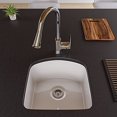 thumbnail image 4 of ALFI ABKF3889-PC Square Gooseneck Pull Down Kitchen Faucet, Polished Chrome, 4 of 5