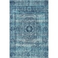 thumbnail image 1 of Unique Loom Tapis de Tradition 4' x 6' Rectangle Turquoise/bleu Marine, 1 of 1