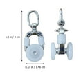 thumbnail image 3 of MasteelfCA 20 Pcs Glisseurs de Rail de Rideau Double Roue Rail Roulant, 3 of 5