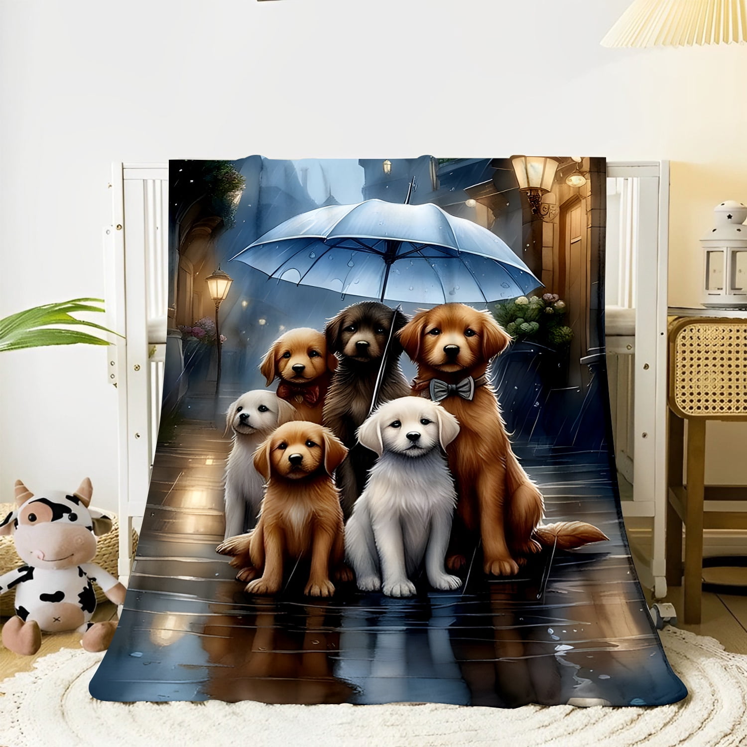 Cozy Flannel Dog Umbrella Blanket - Perfect for Home, Picnics & Travel | Ideal Gift for Dog Lovers, Dog Blanket