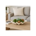 thumbnail image 2 of Decorative Clam Shell Bowl for Coffee Table Decor - Costal Inspired Bowl for Centerpiece Table Decorations or Home Decor - Elegant Kitchen Counter Decor, Key Holder, or Candy - 4", Ivory & Tan, 2 of 12