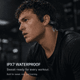 thumbnail image 3 of Bone Conduction Headphones Bluetooth 6.0 Earbuds, Open Ear Headphones with Dual Driver Sound, LED Display, IP67 for Sport / running, Dual Device Connection & Low-Latency Game Mode,12 Hours Playtime, 3 of 9