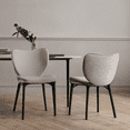 thumbnail image 3 of Homy Casa Dining Chairs Set of 2, Modern Stylish Chairs for Dining Room and Kitchen, Gray, 3 of 4