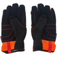 thumbnail image 2 of Safe Handler High Visibility Breathable Gloves, Fitted Wrists, Reinforced Palm and Knuckle, Red/Black (1 Pair), 2 of 9