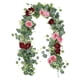 thumbnail image 5 of Arreglo floral de enredaderas artificiales, hebras versátiles de eucalipto sintético Rojo, 5 of 7