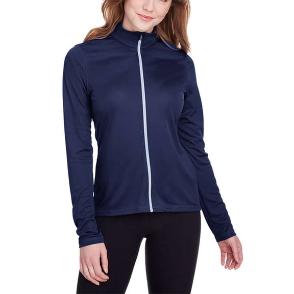 New Puma Women's Icon Full-Zip Golf Jacket Peacoat XS