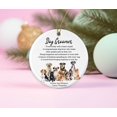 thumbnail image 2 of ABSMDesigns Dog Groomer Ornament - Hanging Round Ornament - Thank You Ceramic Ornament - Appreciation Ornament - Christmas Decor - Pet Keepsake Printed on Both Sides, 2 of 3