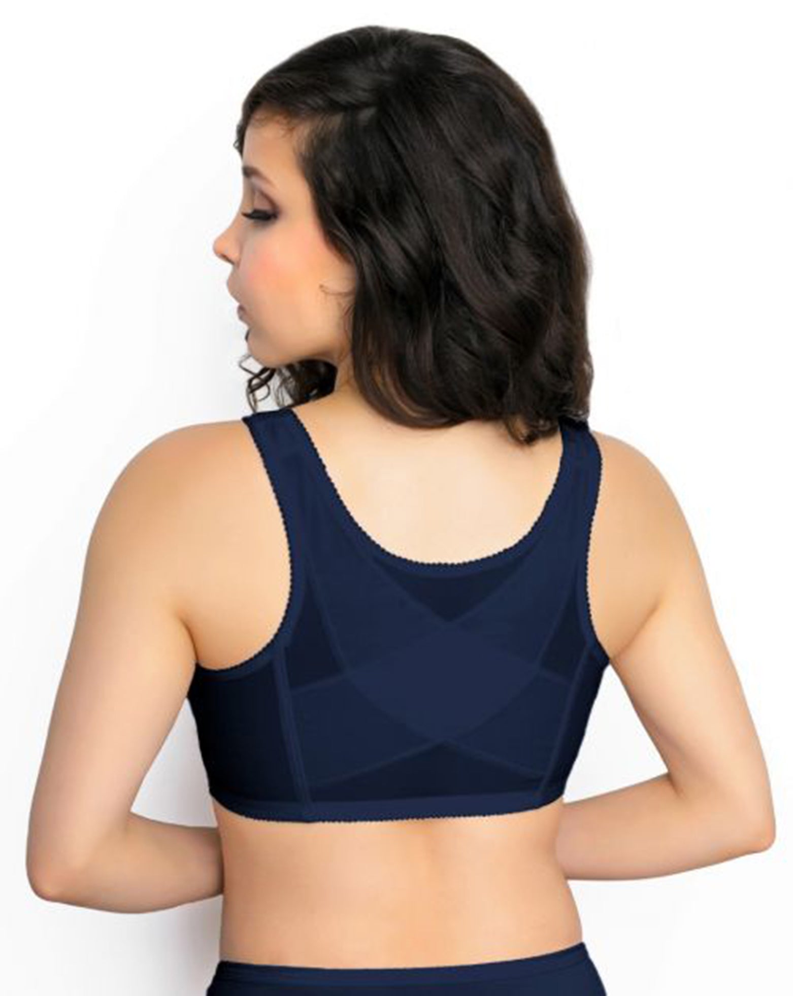 Exquisite Form 5100565 Fully® Lace Wireless Back & Posture Support Bra with Front Closure