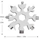 thumbnail image 2 of Multiherramienta 18 en 1 con forma de copo de nieve, relleno de calcetines para hombres, regalos de Navidad para hombres, papás y maridos.(Plata-2 piezas), 2 of 5