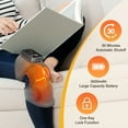 thumbnail image 4 of Knee Massager with Heat Vibration, Cordless Heated Knee Brace Wrap for Relief, Heating Pads for Knee, 5 Heat Levels and 3 Massage Mode, Knee Warmers for Men Women Relaxing, 4 of 10