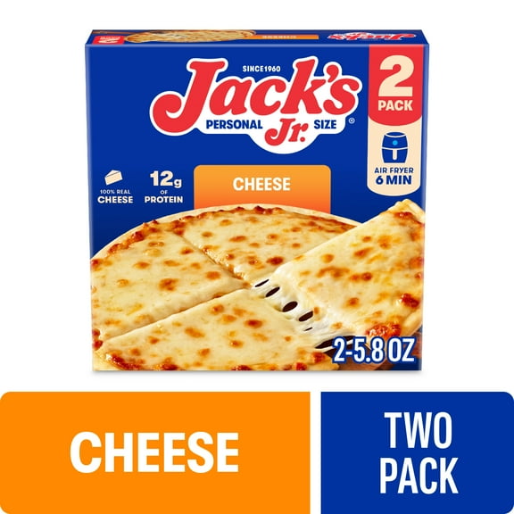 Jack's Cheese Pizza, Personal Pizza, 11.6 oz, 2 Pack (Frozen)