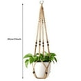 thumbnail image 3 of Return Pallets！Macrame Plant Hanger，Indoor Different Size HangIng Planter Basket Flower Pot for Indoor Outdoor Boho Home Decor，1* Woven Net，Brown, 3 of 5