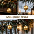 thumbnail image 3 of Set of 1 Christmas Ornament Ball for Christmas Tree, 4.72 Inch Large Hanging Ornament for Home Holiday Display Xmas Party Fireplace Stair Wreath Indoor Decorations, 3 of 7