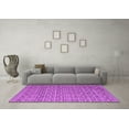 thumbnail image 3 of Ahgly Company Indoor Round Abstract Purple Modern Area Rugs, 8' Round, 3 of 4