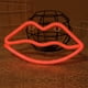 thumbnail image 1 of Luz nocturna LED de neón oso de fresa labios rojos decoración de bodas, 1 of 5