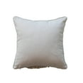 thumbnail image 4 of Creative Co-Op Square Cotton Blend Printed Pillow with Embroidered Santa, Fringe and Pom Pom Trim "Merry Christmas To All", Multicolor, 4 of 4