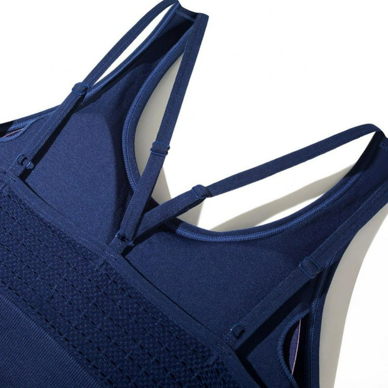 Women Sport Bras Yoga Fitness Crop Tank Top Running Bra Underwear  Criss-cross Back Gym Workout Bralettes 
