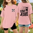thumbnail image 2 of WENXIAOO T-Shirts pour Filles à Manches Courtes Col Ras du Cou T-Shirts Graphiques Mode pour Enfants Tenue d'Été pour Tout-Petits T-Shirts pour Filles, 2 of 4