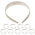 thumbnail image 1 of ColoMX 10 Uds. Diadema de plástico para mujeres y niñas, banda ancha para el cabello hecha a mano Diy, diadema de Color sólido para accesorios para el cabello Diy, sombreros para mujeres, 1 of 7