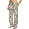 thumbnail image 2 of Daiia Paisley Floral 5 Men's Sleep Pant with Pockets and Drawstring,Pajama Pants-Medium, 2 of 9