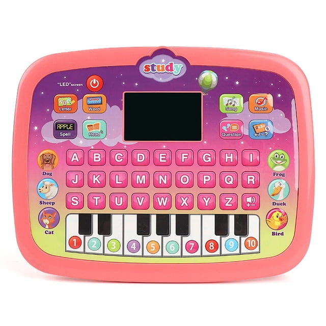 Juguetes para piscina, juguetes para bebés y niños pequeños. Tableta de aprendizaje de inglés con pantalla LED. Juguete educativo y de aprendizaje temprano para niños. Lector de puntos.