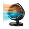 thumbnail image 1 of Paris-Rhône 2-in-1 Vortex Heater with Air Circulation Fan, Electric Space Heater with 2 Heat and Fan Modes, 60°Wide Tilting Angle, Tip-over and Overheat Protections, Portable Heater for Home Office, 1 of 7