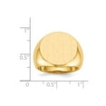 thumbnail image 5 of 14K Yellow Gold Ring Band Signet 18.0x18.5mm Open Back Men's, Size 9, 5 of 5