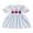 Sky Blue, variant on BemeyourBBs Kids Toddler Baby Girl 4th of July Dress Independence Day Outfit Patriotic Baby Girl Summer Clothes Short Sleeve Doll Collar Star Embroidery Casual Dress