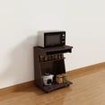 thumbnail image 2 of Versatile Microwave Cart on Castor Wheels - Espresso Color Design, 2 of 2