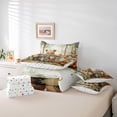 thumbnail image 6 of Feelyou Cute Raccoon Bear Bedding Comforter Set 7 Pieces, Rustic Fox Squirrel Full Bedding Set, Kawaii Jungle Animals Reversible Fitted Sheet Flat Sheet, Breathable Home Decor, 6 of 8