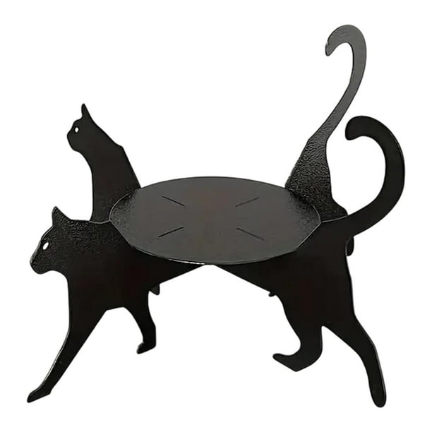 Soporte para Macetas con Silueta de Gato para Exhibición de Plantas, Soporte para Macetas de Exterior