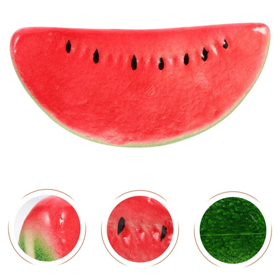 Hytrove 6Pcs Lifelike Watermelon Slices Fake Watermelon Slice for Home Decoration Realistic Design