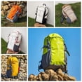 thumbnail image 2 of Supershield Lightweight Waterproof Mountaineering Backpack - Large Sports Rucksack for Hiking, Camping, & Daily Travel, Orange, 2 of 5